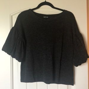 Fabrik Cropped Statement Sleeve Sweater